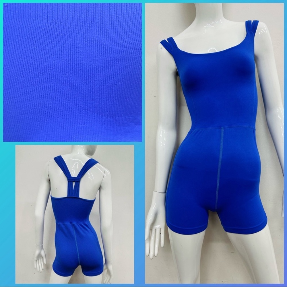 FREE PEOPLE | NWOT Strappy onesie in Blue *